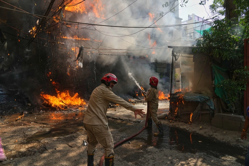 Fire at New Delhi hotel kills at least 21 people, including 18 foreigners